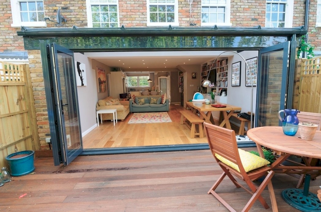 House extension with full glass roof in Sheen